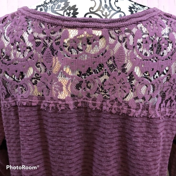 ANTHROPOLOGIE Everleigh purple top/tunic. Size M - Picture 5 of 10